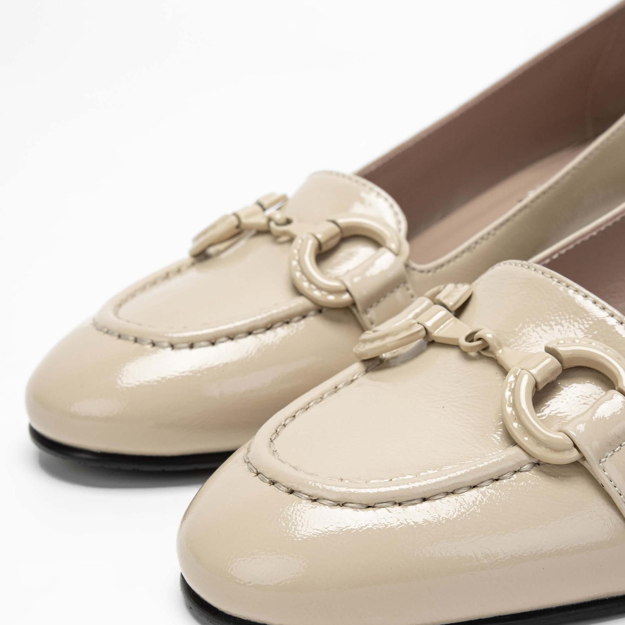 Tamer Tanca Kadın Hakiki Deri Bej Klasik Ayakkabı