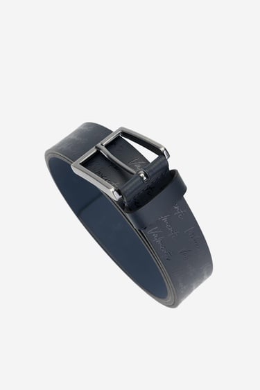  Valmenti Addmy Erkek Lacivert Hakiki Deri Casual Kemer