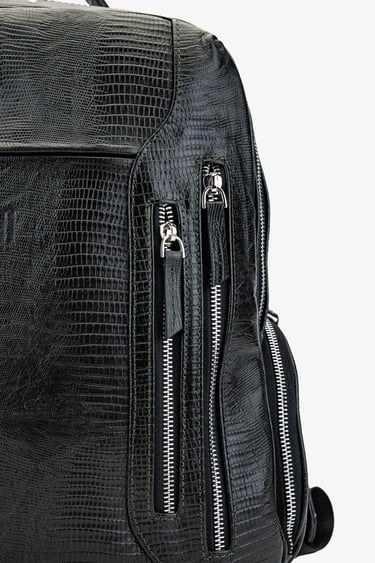  Valmenti Aron Erkek Yeşil Lzr Hakiki Deri Sırt Çantası