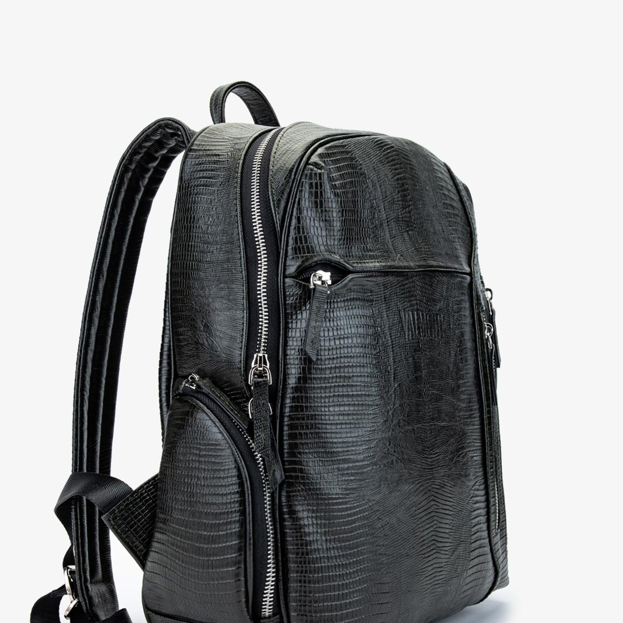 Valmenti Aron Erkek Yeşil Lzr Hakiki Deri Sırt Çantası