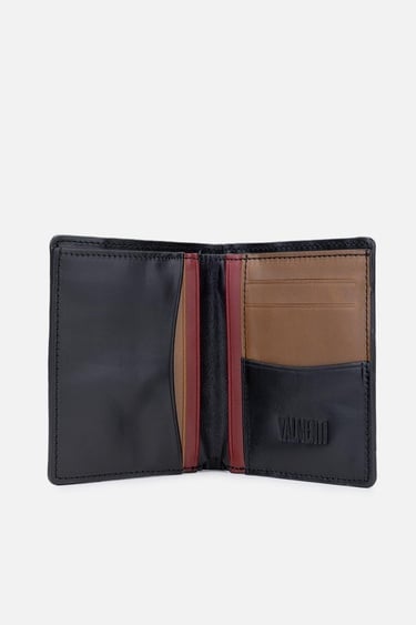  Valmenti Ezda Erkek Siyah Hakiki Deri Cuzdan,Kartlık,Anahtarlık