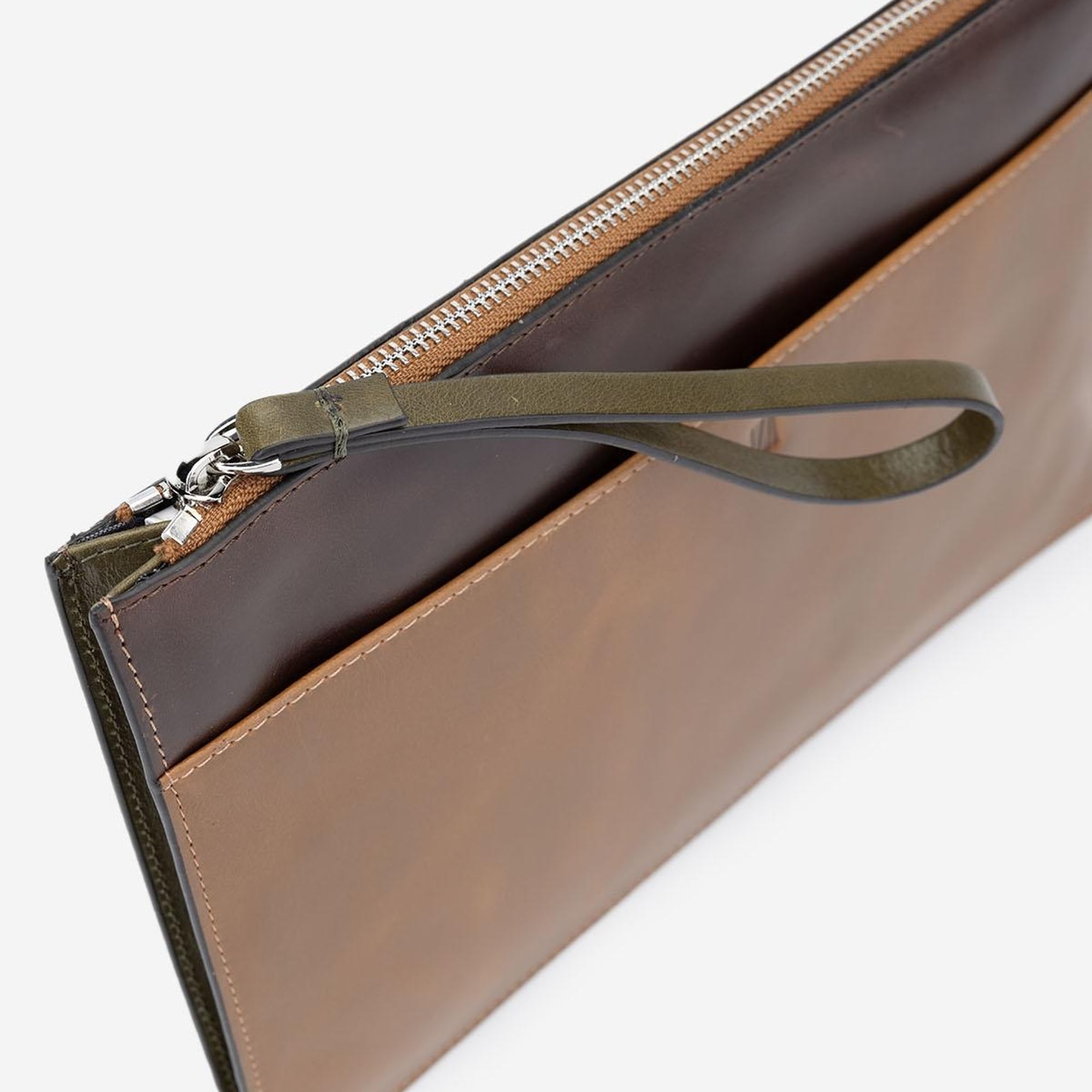 Valmenti Handx Unisex Taba/Kahve Hakiki Deri GÜNLÜK Çanta