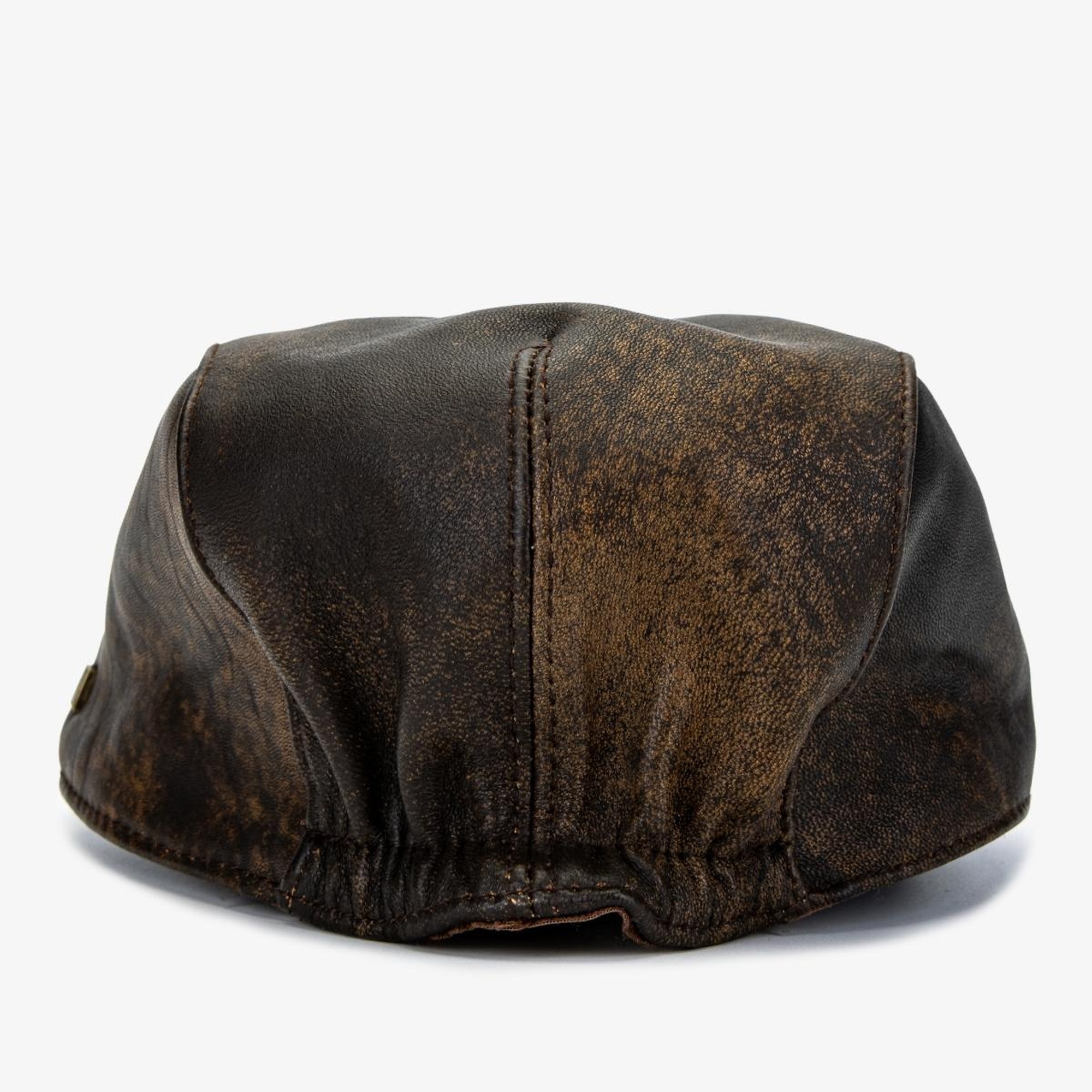 Valmenti Erkek Hakiki Deri Kahverengi Şapka