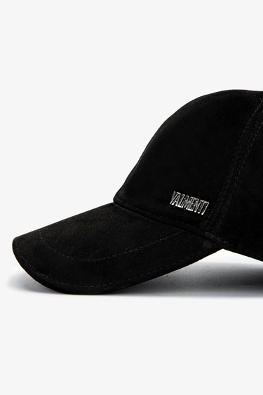  Valmenti Erkek Hakiki Deri Siyah Süet Beyzbol Şapka