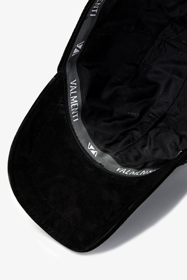  Valmenti Erkek Hakiki Deri Siyah Süet Beyzbol Şapka