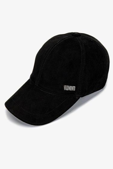  Valmenti Erkek Hakiki Deri Siyah Süet Beyzbol Şapka