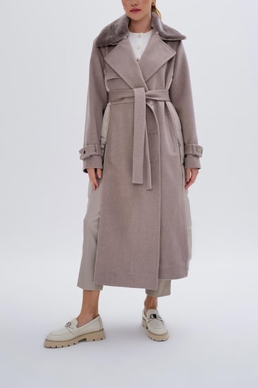  Valmenti Kadın Tekstil Vizon Mont