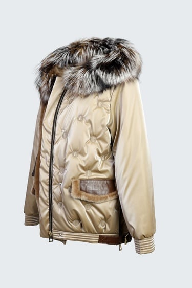  Valmenti Kadın Camel KURK/DERI/KUMAS Mont