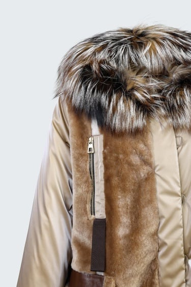  Valmenti Kadın Camel KURK/DERI/KUMAS Mont