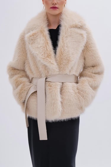  Valmenti Kadın Tekstil Bej Mont