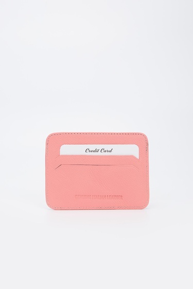  Valmenti Enrico Erkek Pembe Hakiki Deri Cuzdan,Kartlık,Anahtarlık