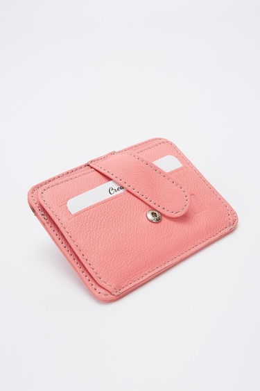  Valmenti Enrico Erkek Pembe Hakiki Deri Cuzdan,Kartlık,Anahtarlık