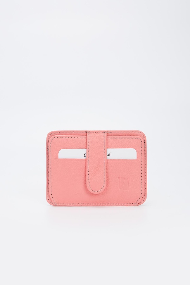  Valmenti Enrico Erkek Pembe Hakiki Deri Cuzdan,Kartlık,Anahtarlık