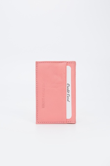  Valmenti Erkek Pembe Hakiki Deri Cuzdan,Kartlık,Anahtarlık