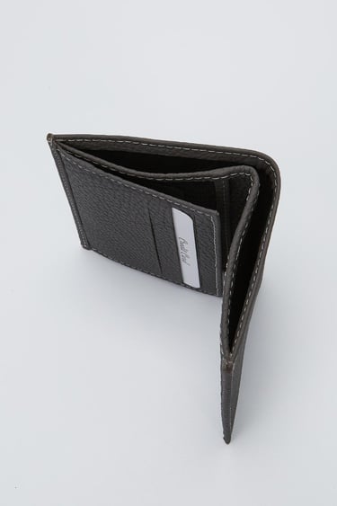  Valmenti Erkek Gri Hakiki Deri Cuzdan,Kartlık,Anahtarlık