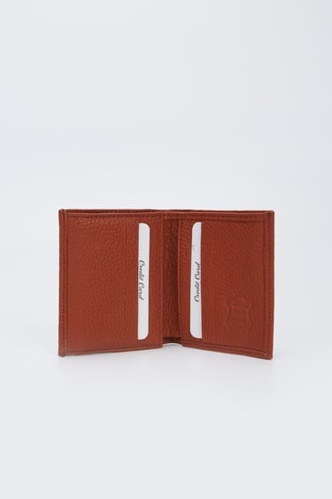  Valmenti Erkek Kremit Hakiki Deri Cuzdan,Kartlık,Anahtarlık