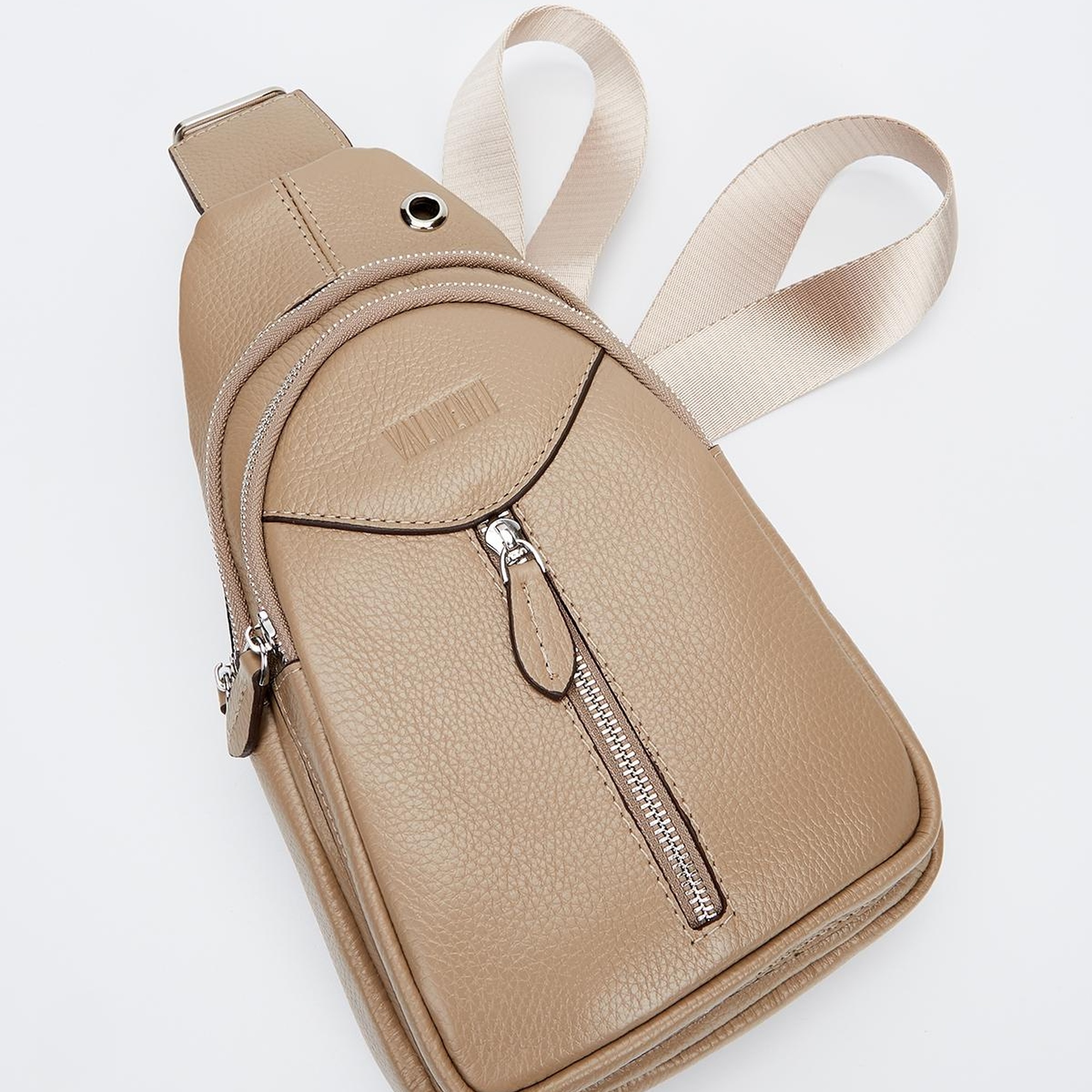 Valmenti Unisex Vizon Hakiki Deri GÜNLÜK Çanta