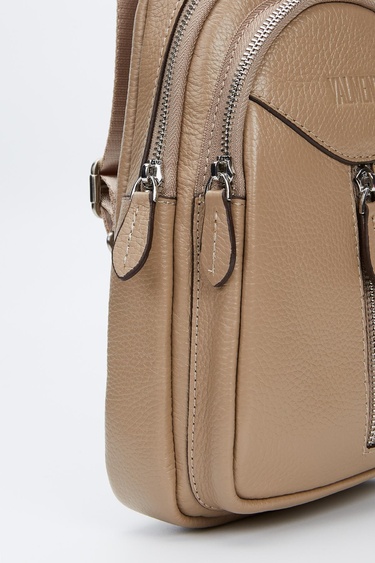  Valmenti Unisex Vizon Hakiki Deri GÜNLÜK Çanta