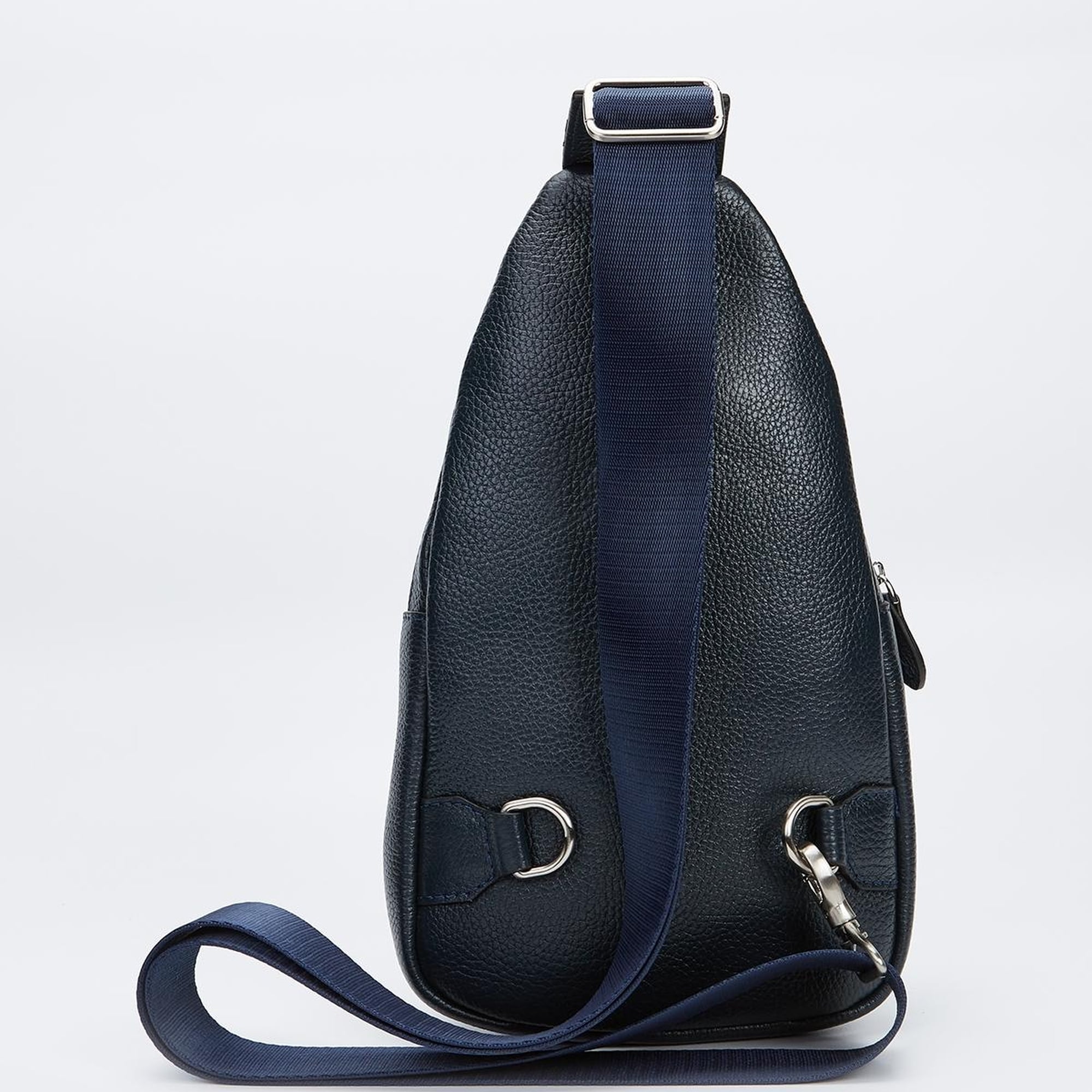 Valmenti Unisex Lacivert Hakiki Deri GÜNLÜK Çanta