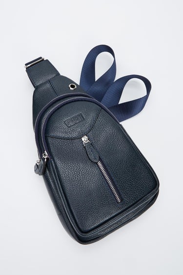  Valmenti Unisex Lacivert Hakiki Deri GÜNLÜK Çanta