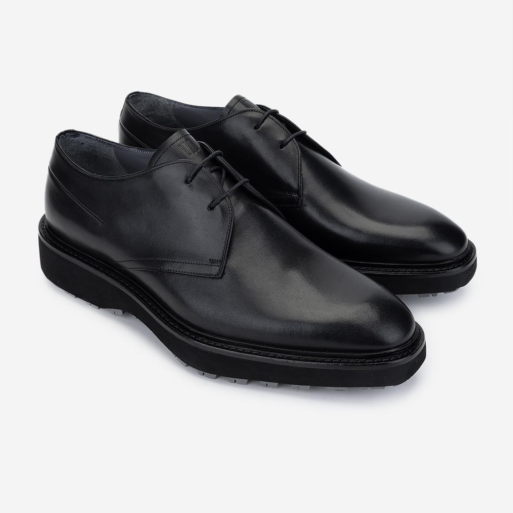 Valmenti Erkek Hakiki Deri Siyah Analin Casual Ayakkabı