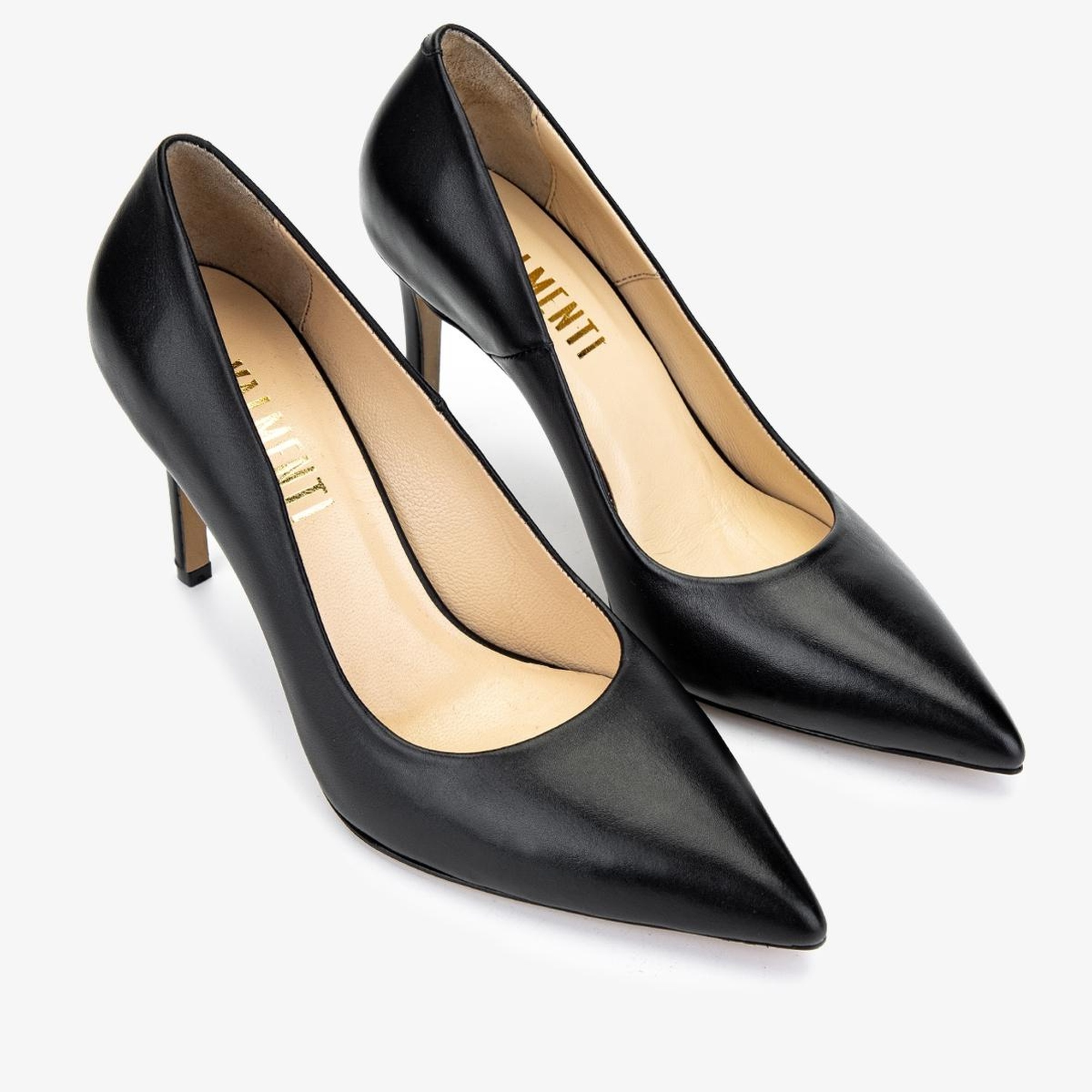 Valmenti Kadın Hakiki Deri Siyah Deri Topuklu Ayakkabı