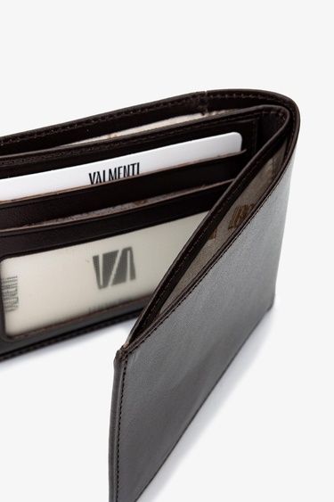  Valmenti Erkek Hakiki Deri Kahverengi Cüzdan Cuzdan