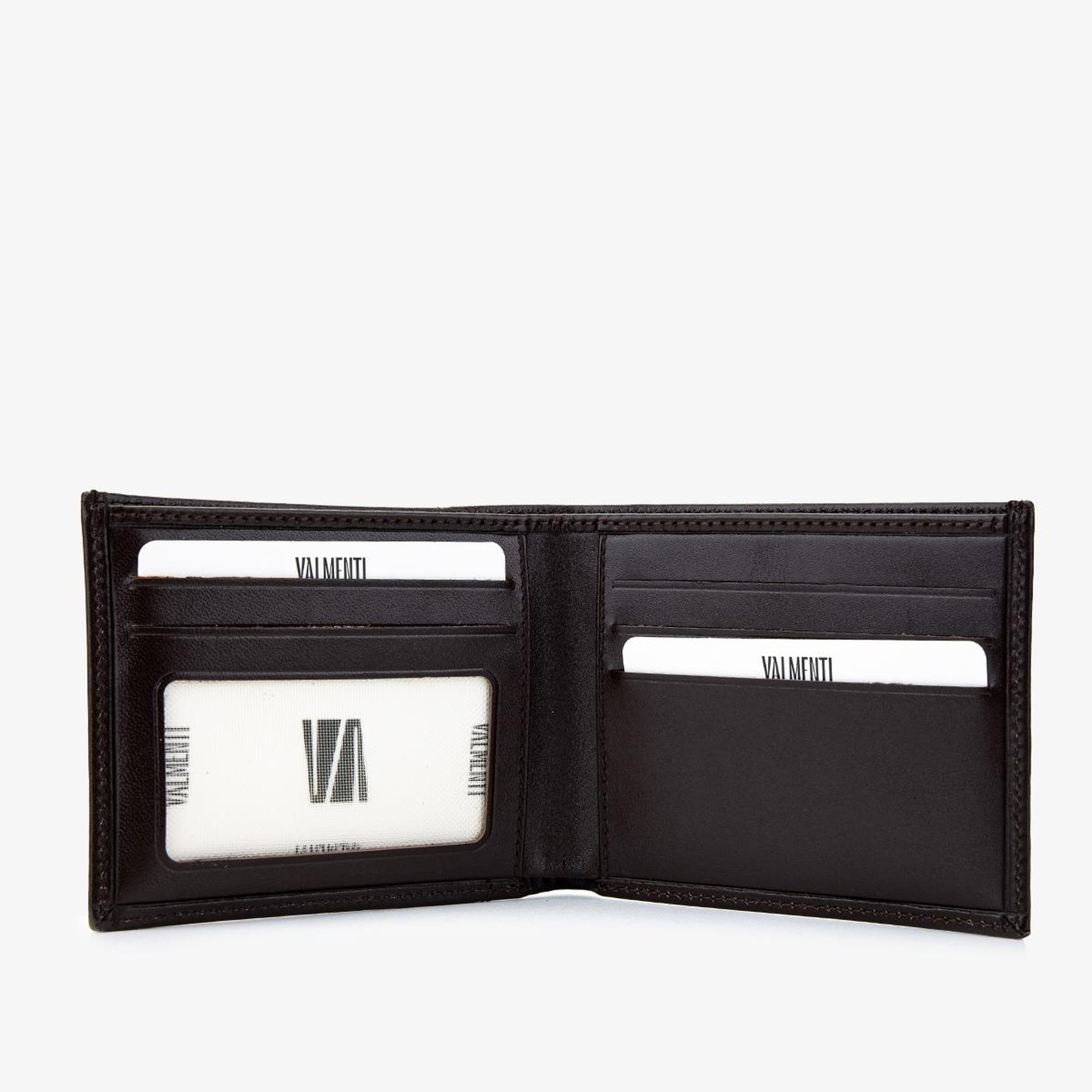 Valmenti Erkek Hakiki Deri Kahverengi Cüzdan Cuzdan