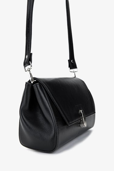  Valmenti Kadın Hakiki Deri Siyah Deri Postacı Çanta