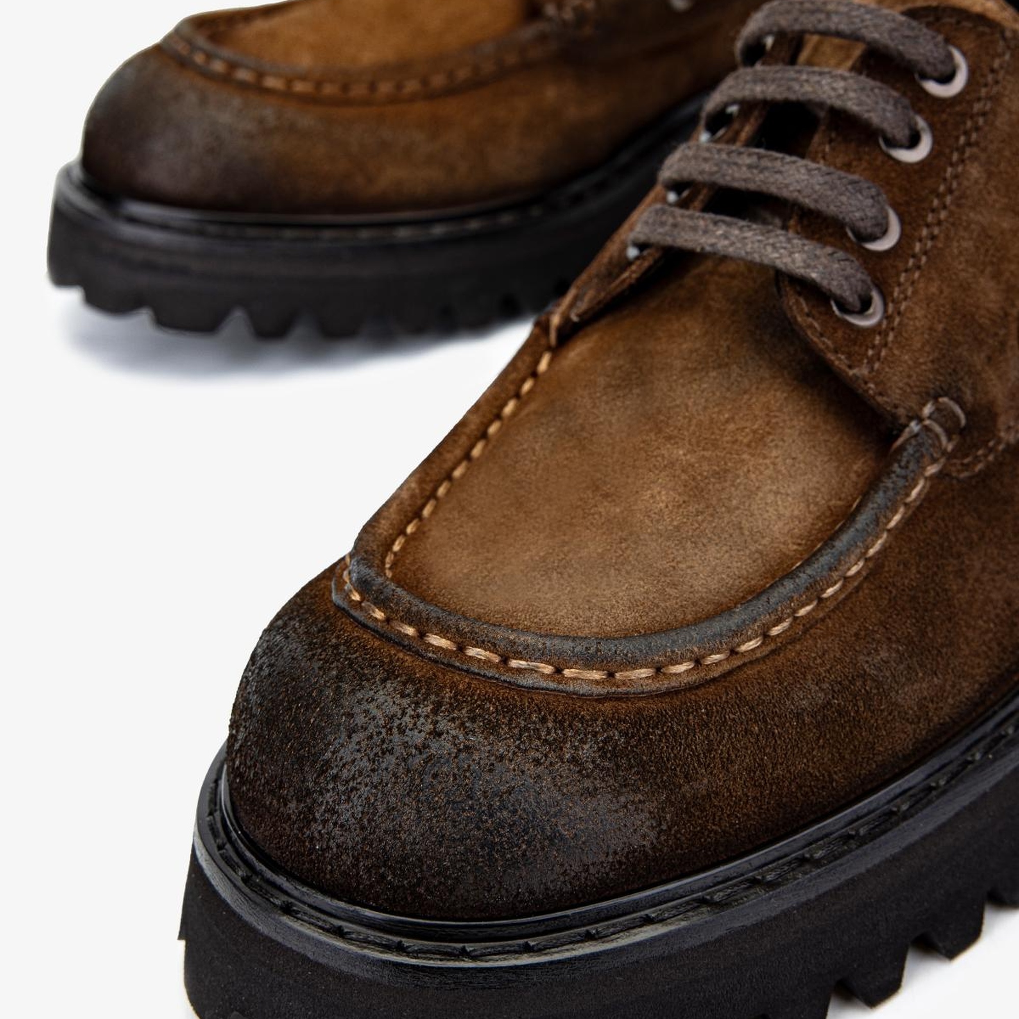 Valmenti Erkek Süet Deri Kahverengi Casual Ayakkabı