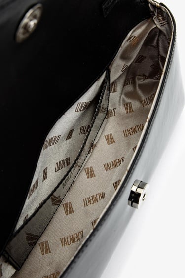  Valmenti Kadın Vegan Siyah Rugan Abiye Çanta