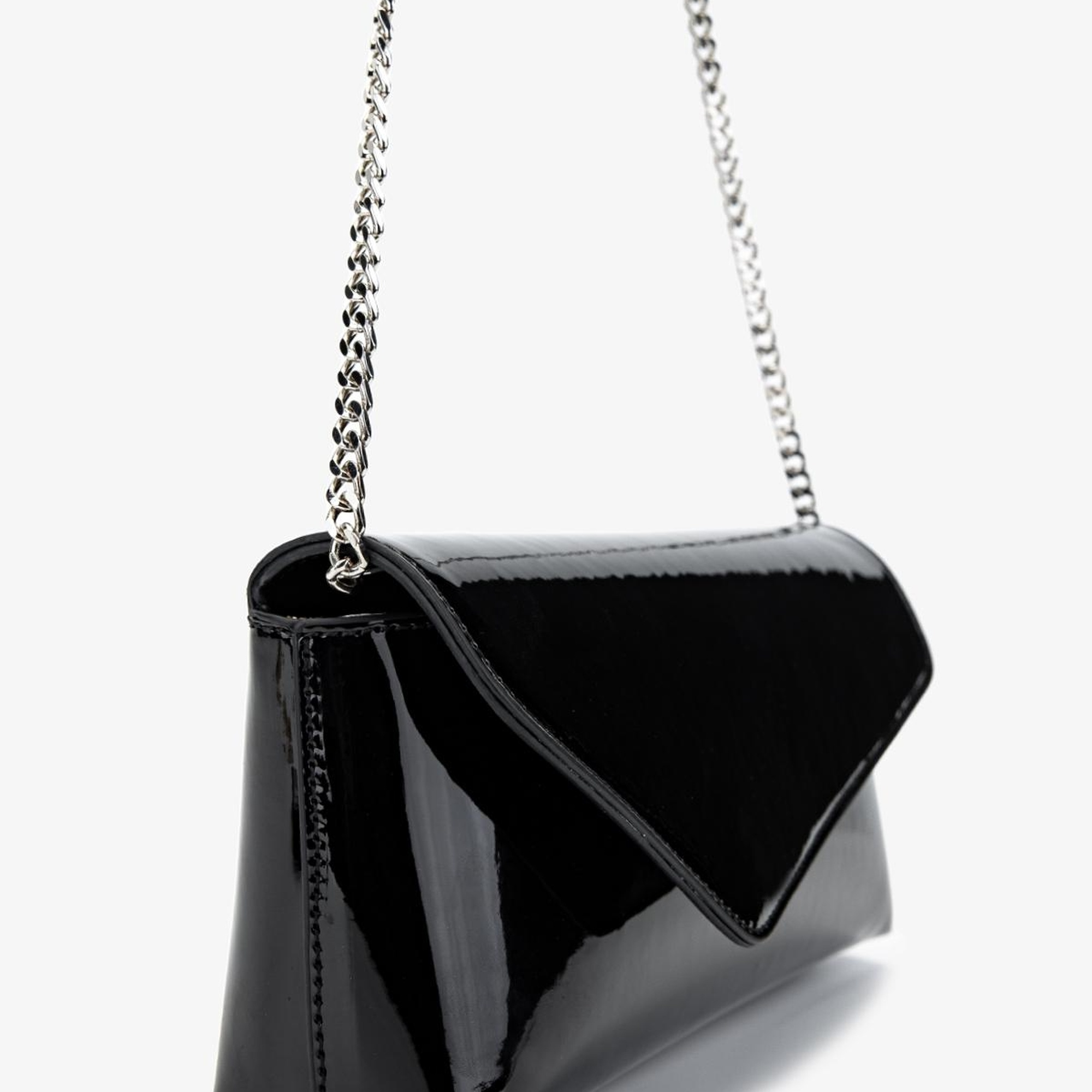 Valmenti Kadın Vegan Siyah Rugan Abiye Çanta