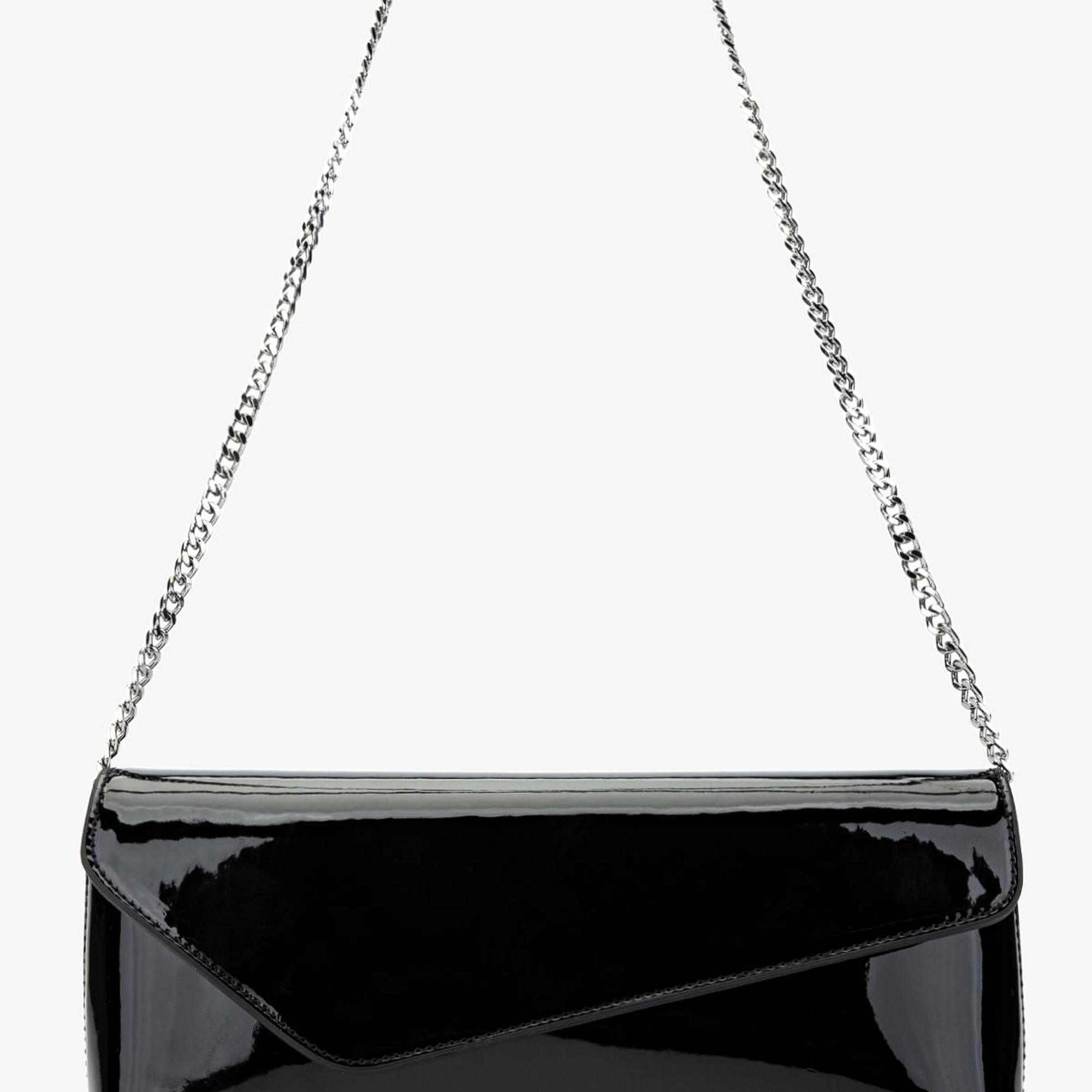 Valmenti Kadın Vegan Siyah Rugan Abiye Çanta