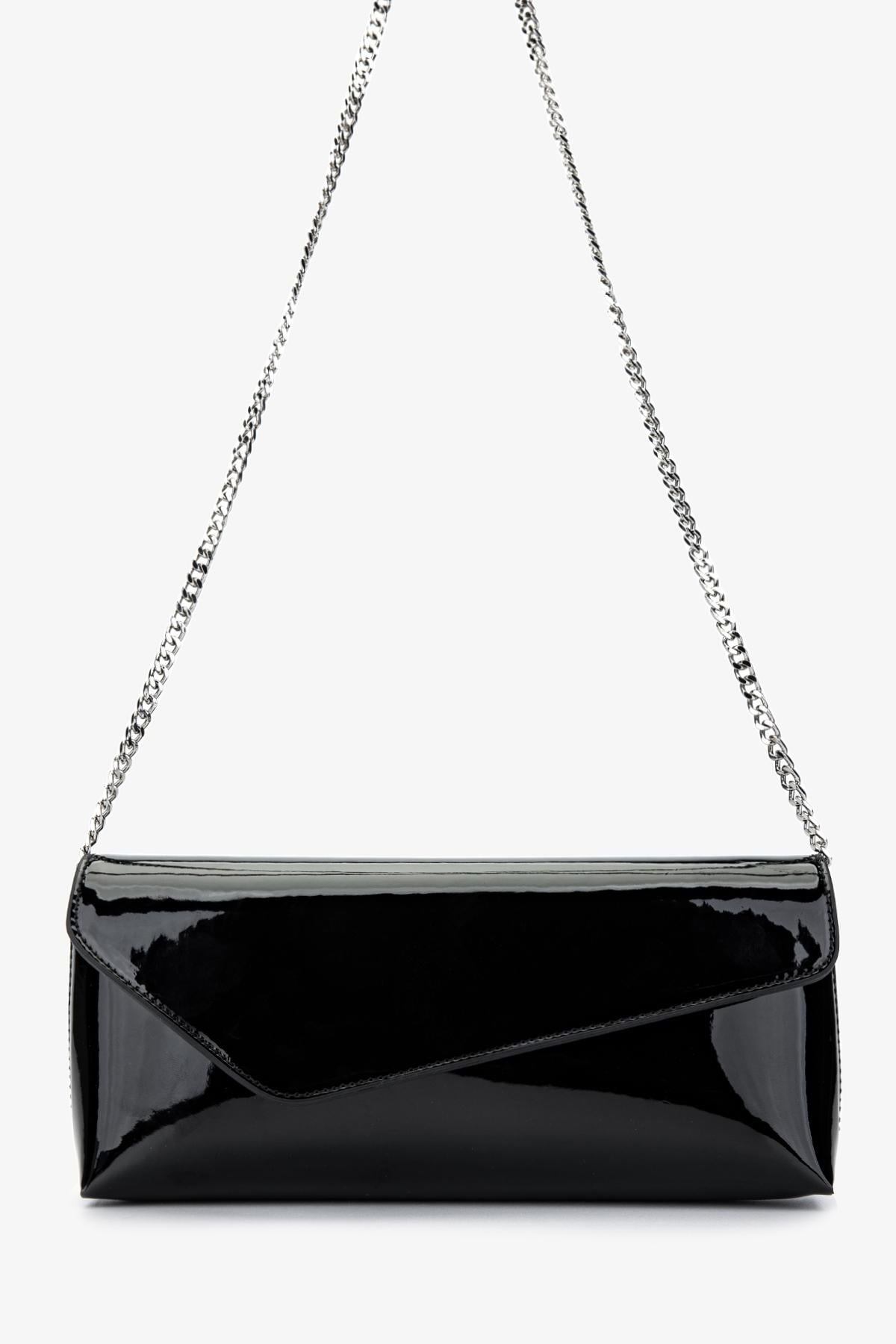  Valmenti Kadın Vegan Siyah Rugan Abiye Çanta