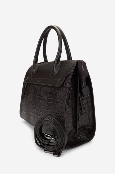  Valmenti Kadın Hakiki Deri Kahverengi Kroko Kol Çantası