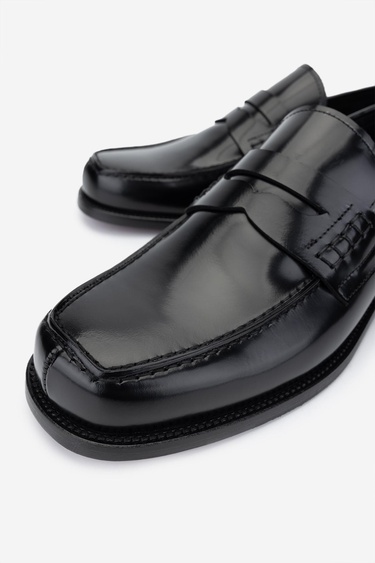  Valmenti Erkek Hakiki Deri Siyah Açma Klasik Ayakkabı