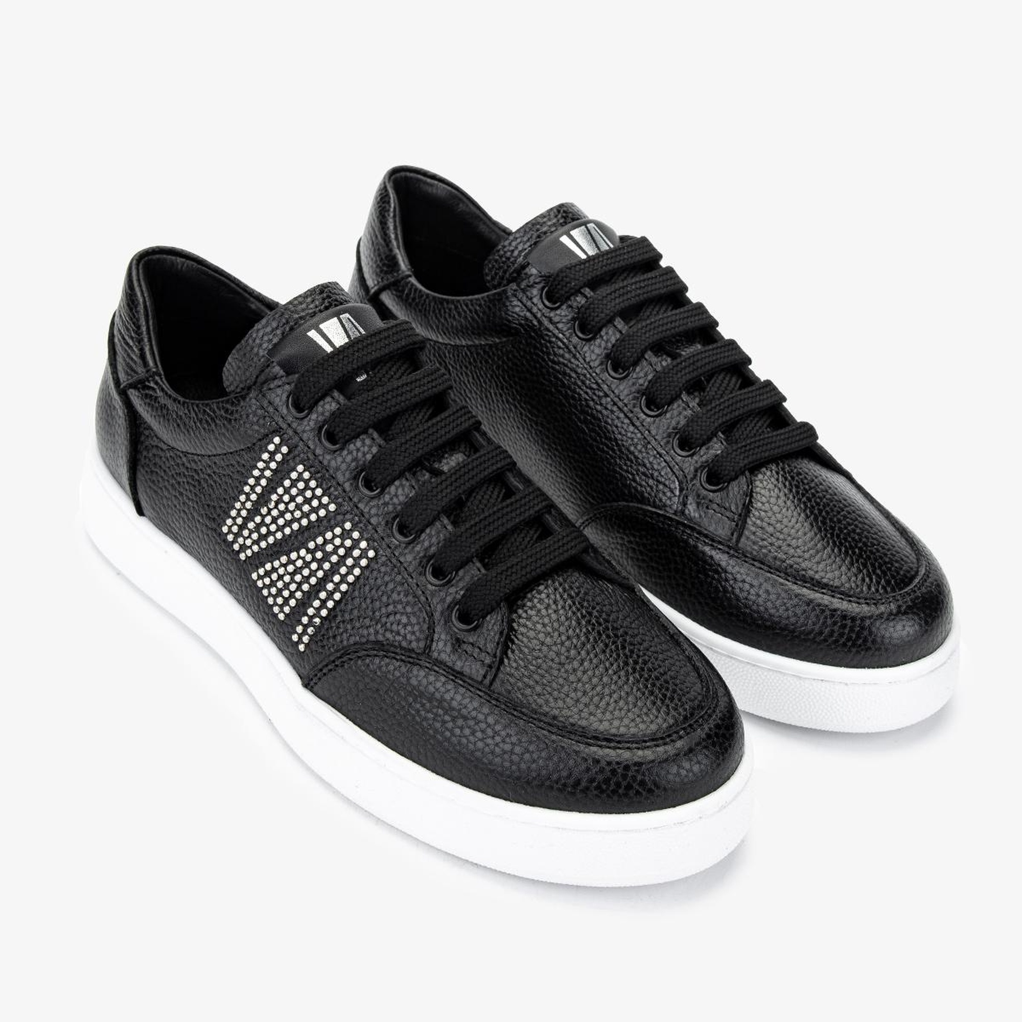 Valmenti Kadın Hakiki Deri Siyah Floter Sneakers & Spor Ayakkabı