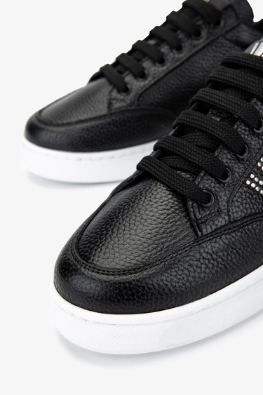  Valmenti Kadın Hakiki Deri Siyah Floter Sneakers & Spor Ayakkabı