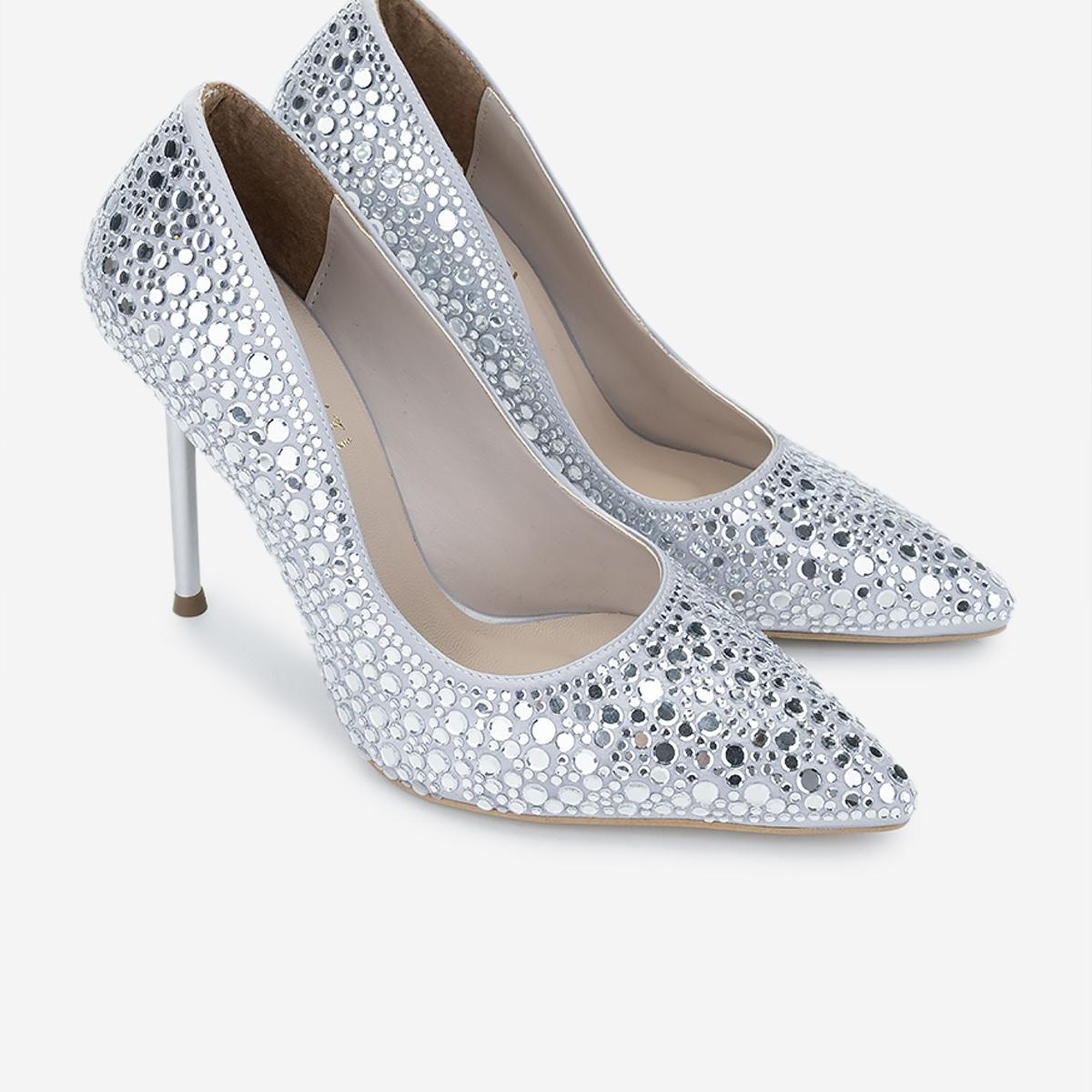 Valmenti Kadın Vegan Gri Topuklu Ayakkabı