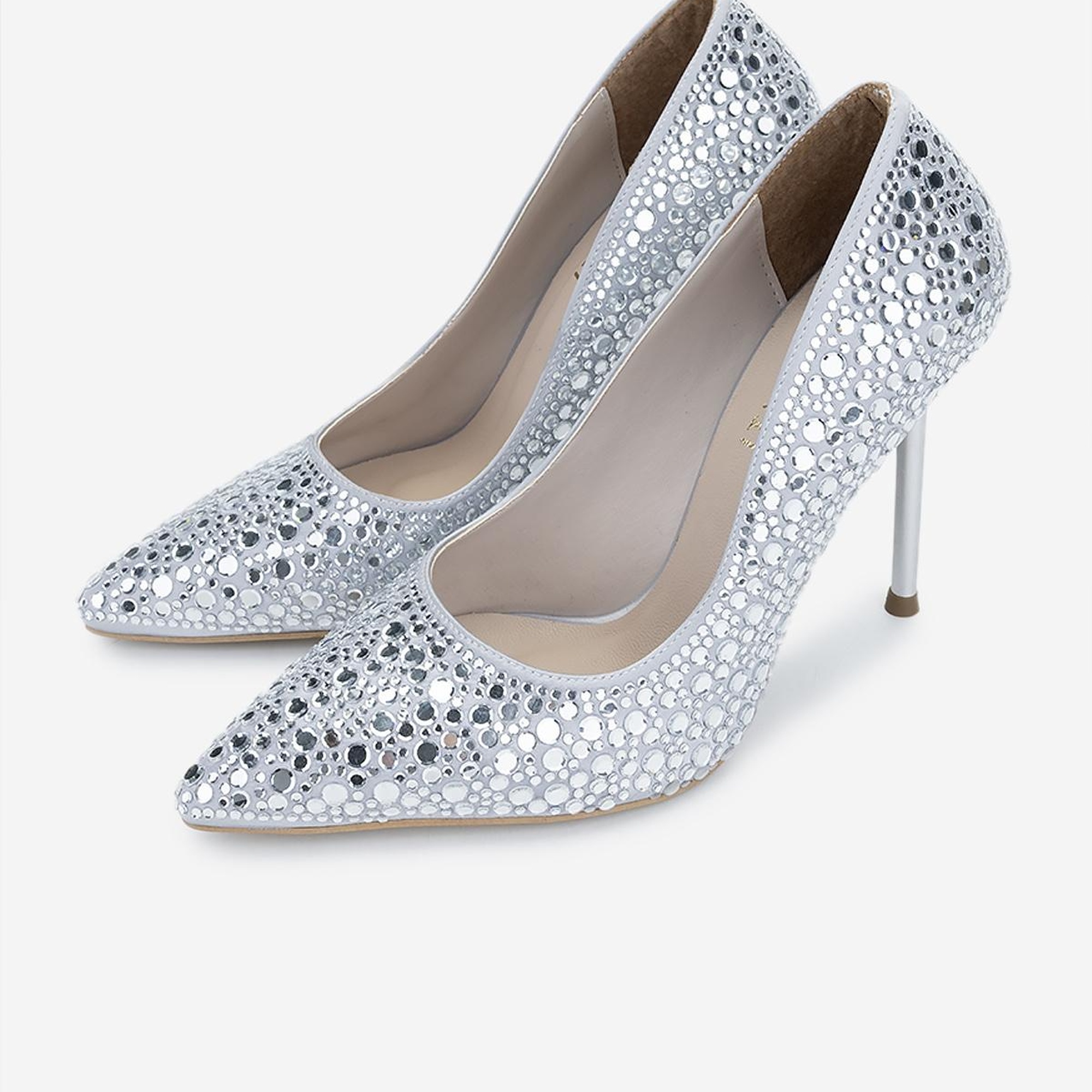 Valmenti Kadın Vegan Gri Topuklu Ayakkabı