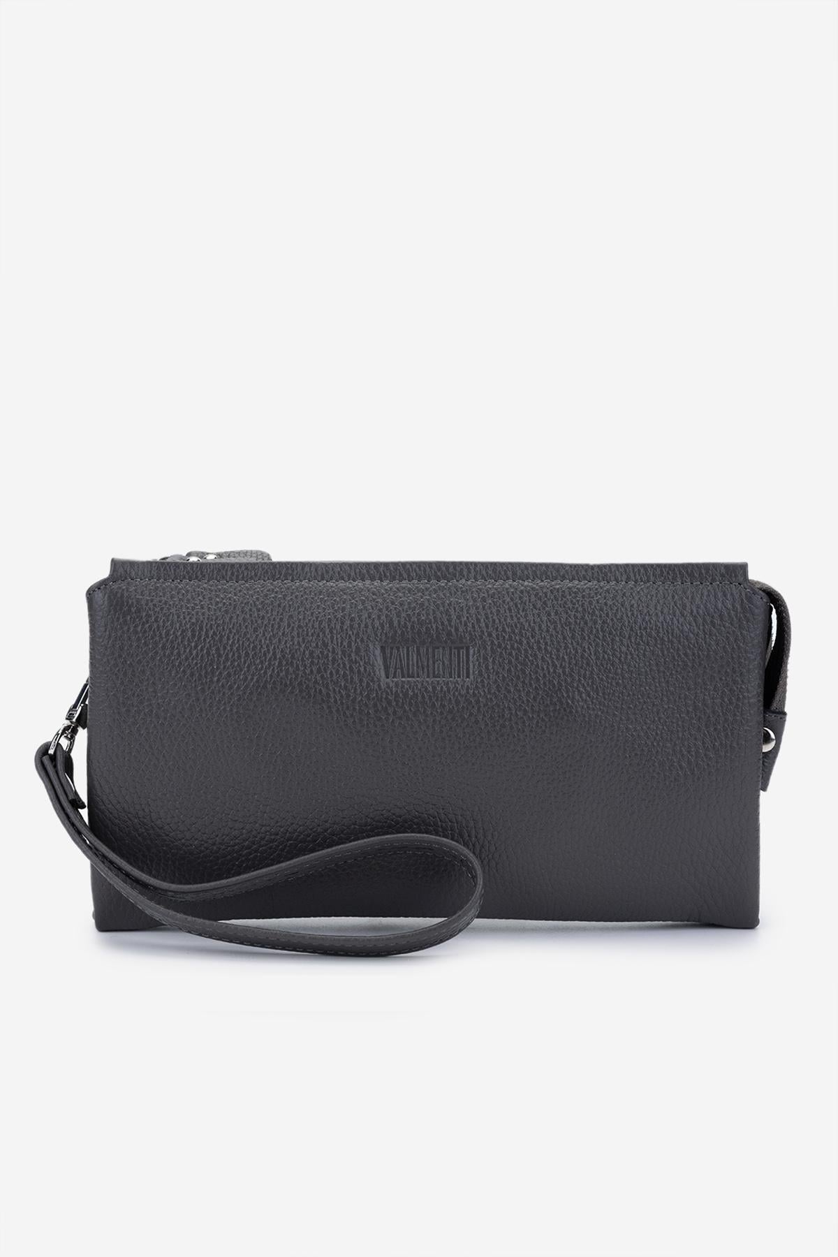  Valmenti Erkek Hakiki Deri Gri El Çantası