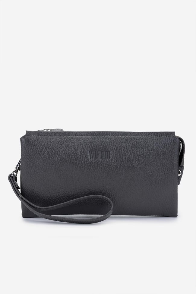  Valmenti Erkek Hakiki Deri Gri El Çantası