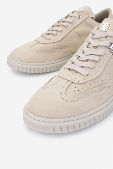  Valmenti Erkek Hakiki Deri Bej Sneakers & Spor Ayakkabı