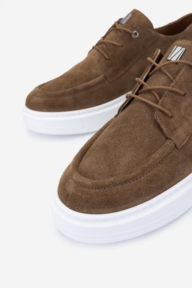  Valmenti Erkek Hakiki Deri Tarçın Sneakers & Spor Ayakkabı