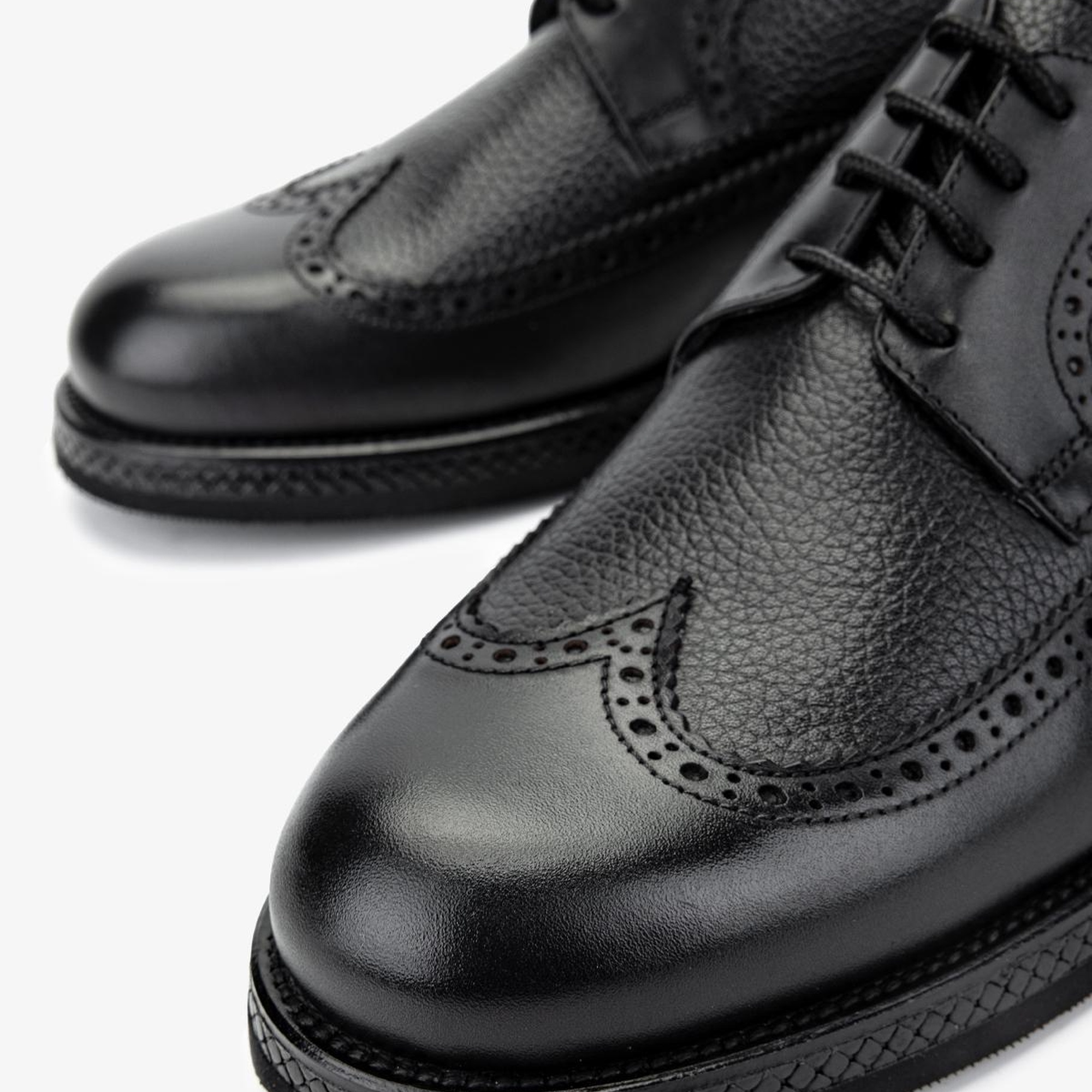 Valmenti Erkek Hakiki Deri Siyah Floter Klasik Ayakkabı