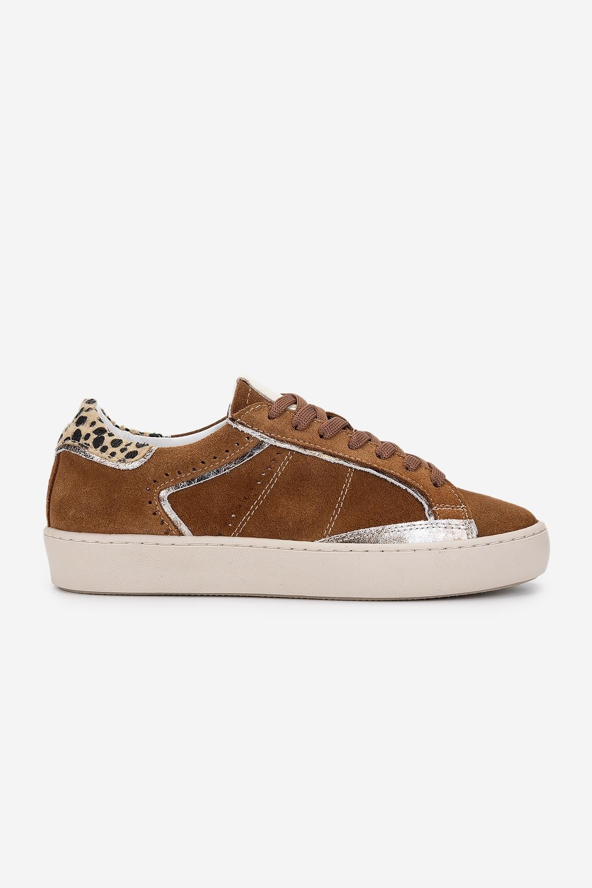  Valmenti Kadın Hakiki Deri Tütün Süet Sneakers & Spor Ayakkabı