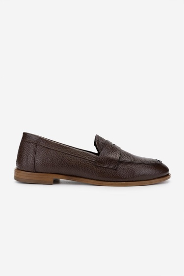 Valmenti Kadın Hakiki Deri Loafer Ayakkabı