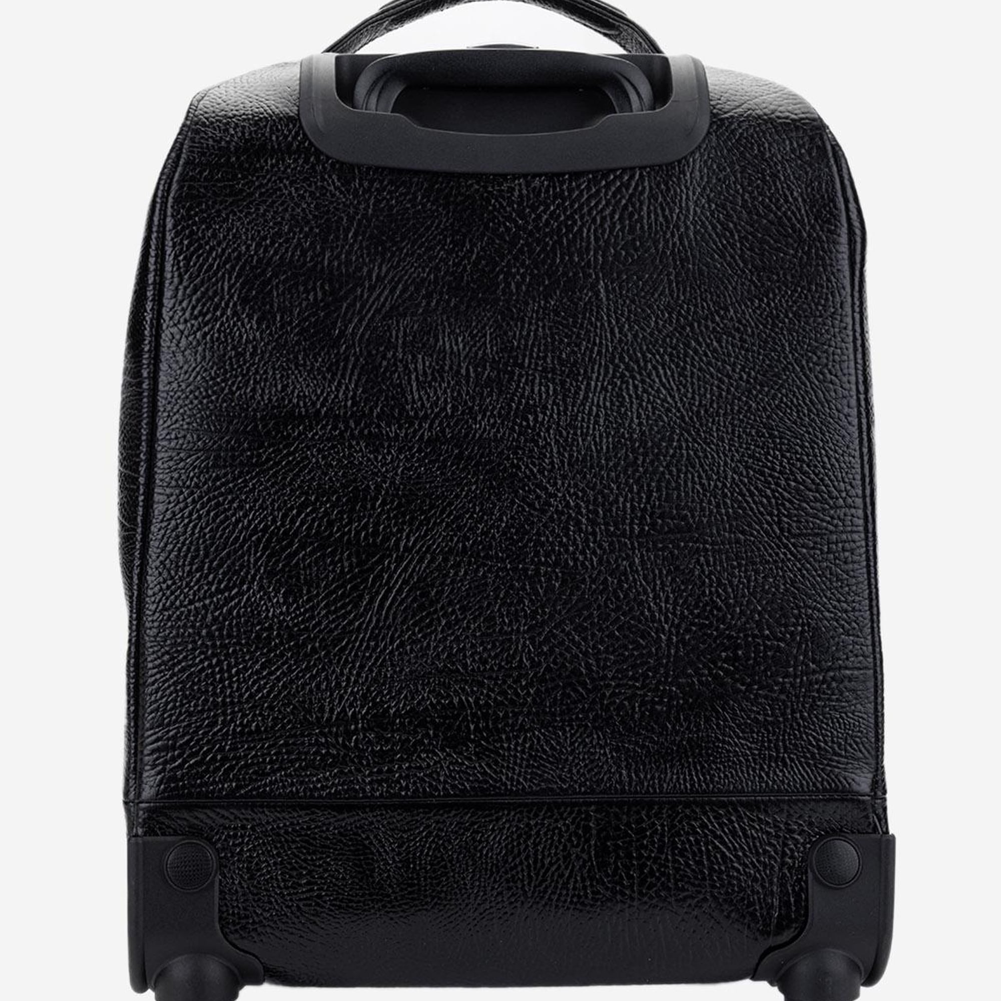 Valmenti Unisex Hakiki Deri Siyah Deri Valiz