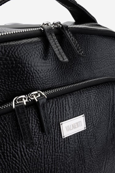  Valmenti Unisex Hakiki Deri Siyah Deri Valiz