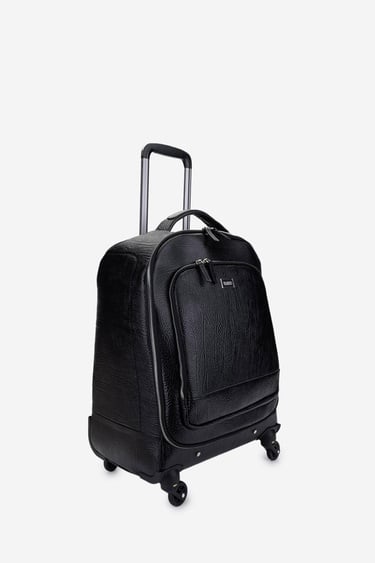  Valmenti Unisex Hakiki Deri Siyah Deri Valiz